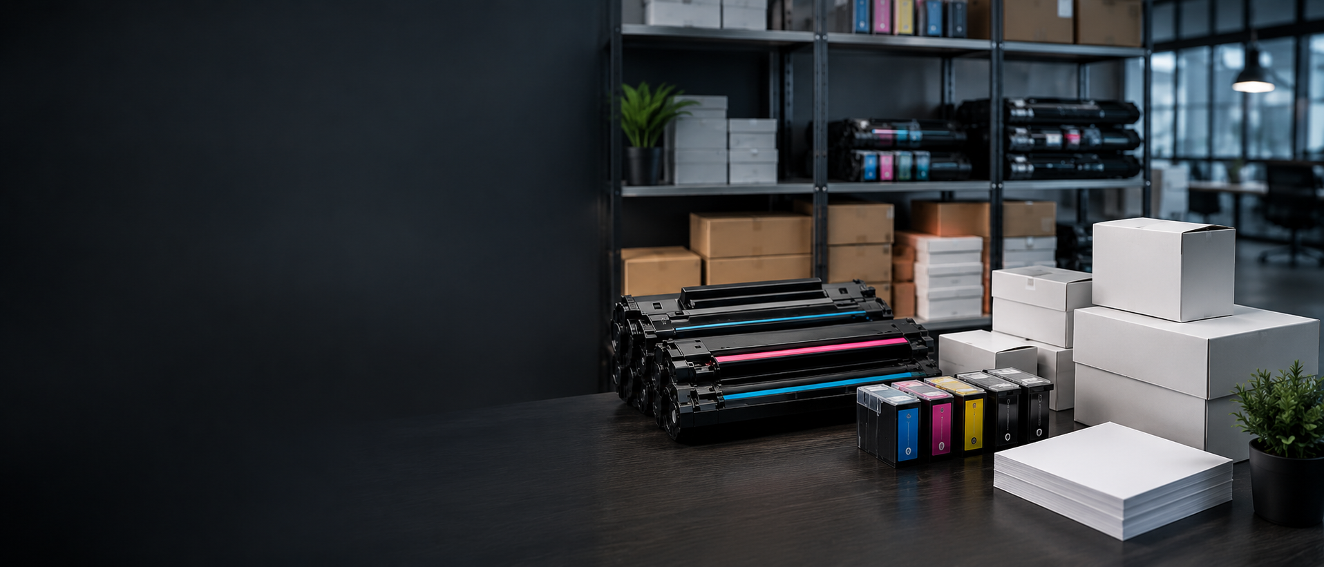 Toner és tintapatron egy helyen.